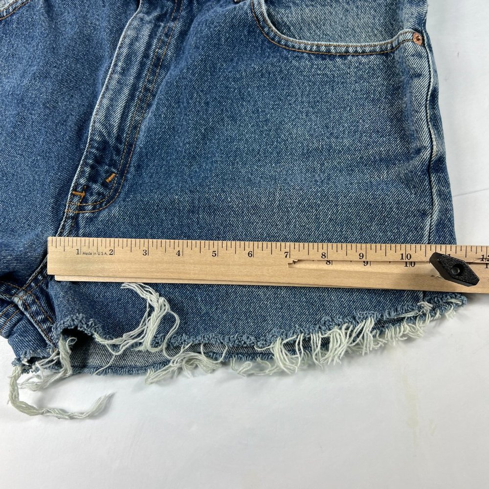 VTG 90s Levi's Jean Shorts Mens 33* 505 Blue Faded Cut Off Denim Jorts Tag 36 - Picture 14 of 16